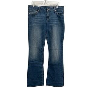 Gap 1969‎ Perfect Boot Jeans Blue Denim Light Wash Stretch 31r